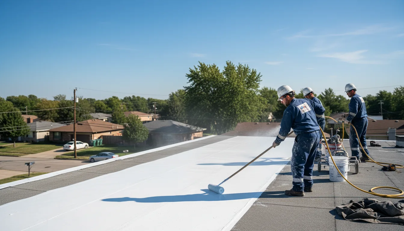 Commercial roof coating in Schooleys Mountain, NJ near me